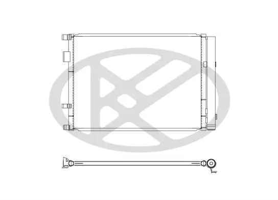Kondensator, Klimaanlage KOYORAD CD821299M Bild Kondensator, Klimaanlage KOYORAD CD821299M