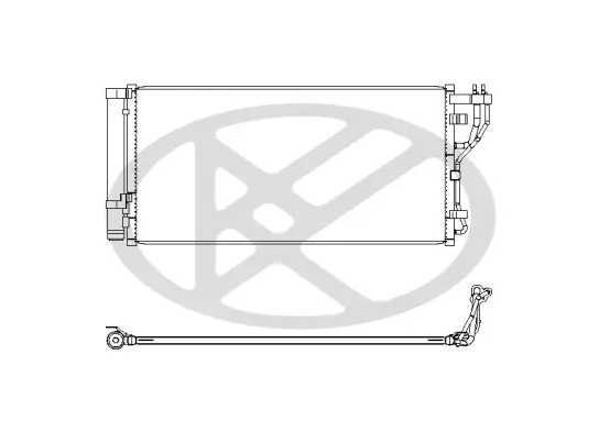 Kondensator, Klimaanlage KOYORAD CD821368 Bild Kondensator, Klimaanlage KOYORAD CD821368