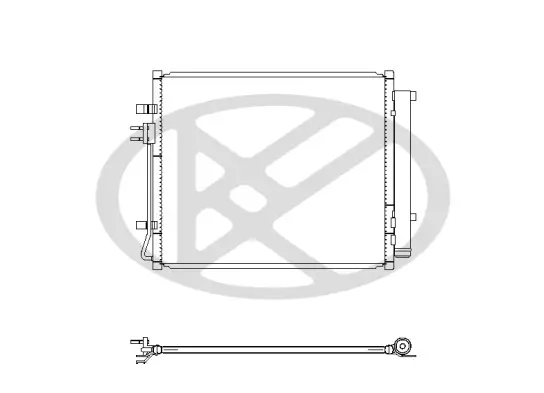 Kondensator, Klimaanlage KOYORAD CD821401