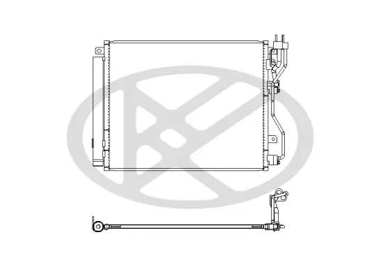 Kondensator, Klimaanlage KOYORAD CD821416 Bild Kondensator, Klimaanlage KOYORAD CD821416