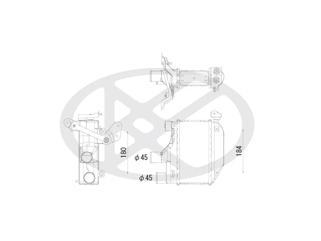 Ladeluftkühler KOYORAD IA010161