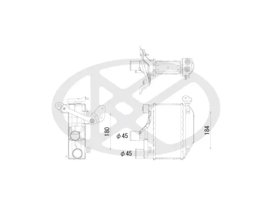 Ladeluftkühler KOYORAD IA010161 Bild Ladeluftkühler KOYORAD IA010161