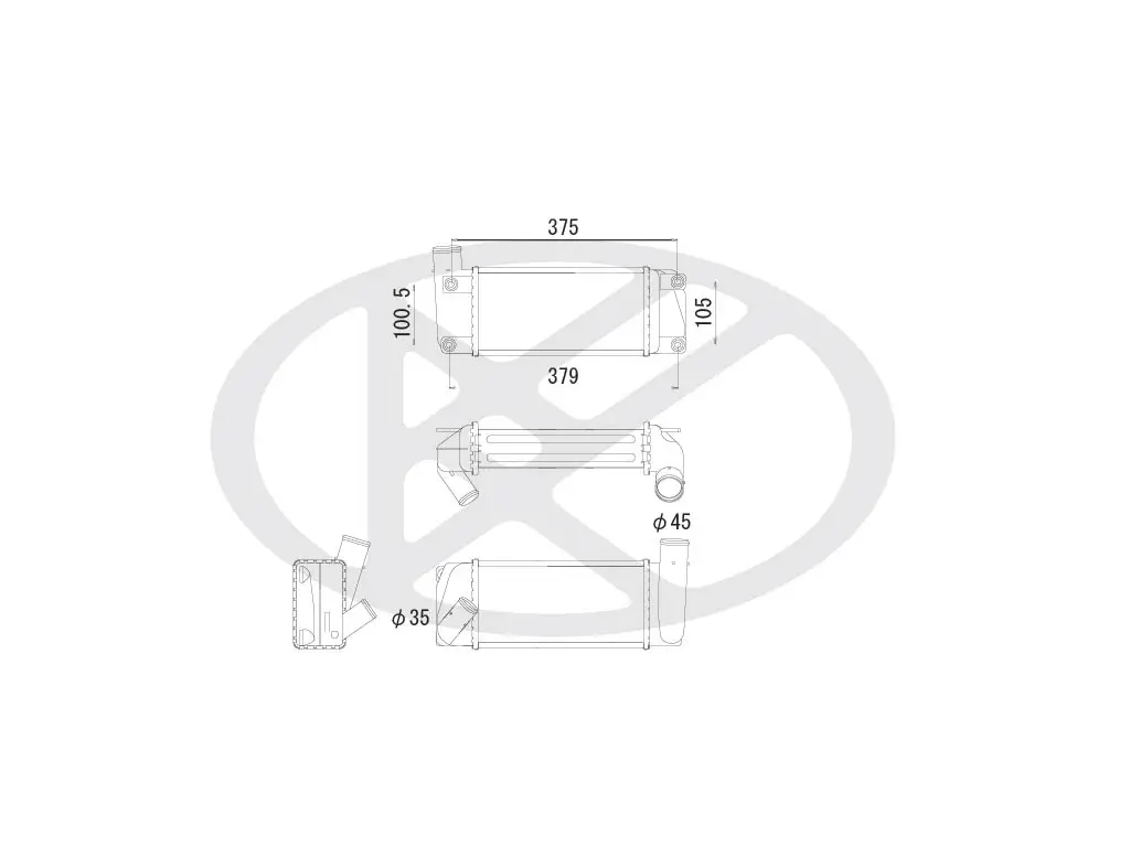 Ladeluftkühler KOYORAD IA010162