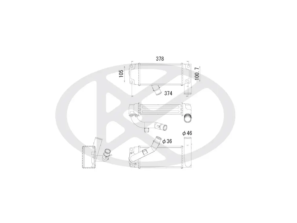 Ladeluftkühler KOYORAD IA010163