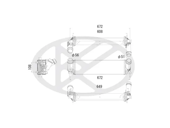 Ladeluftkühler KOYORAD IA020139 Bild Ladeluftkühler KOYORAD IA020139