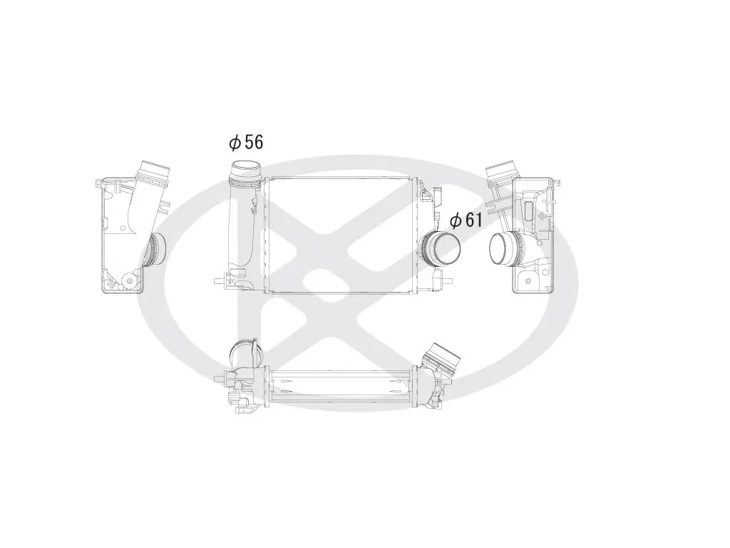 Ladeluftkühler KOYORAD IA020140