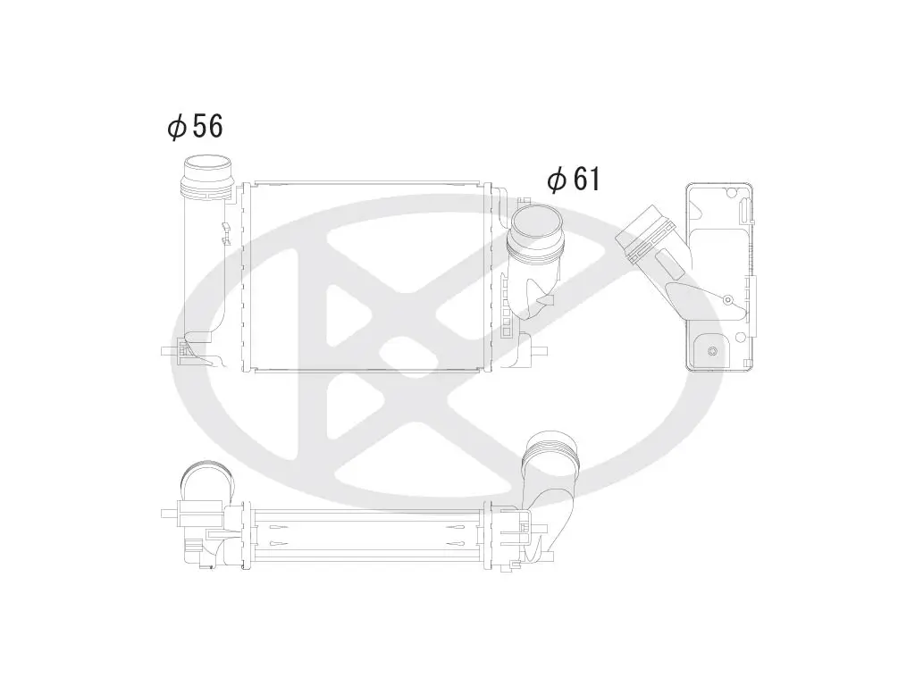 Ladeluftkühler KOYORAD IA020141