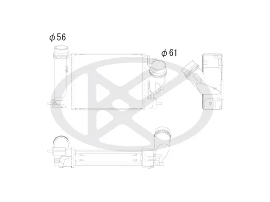 Ladeluftkühler KOYORAD IA020141 Bild Ladeluftkühler KOYORAD IA020141