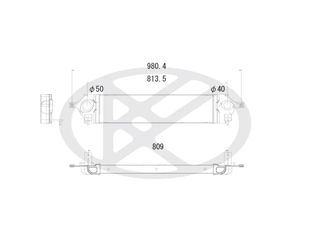 Ladeluftkühler KOYORAD IA020142