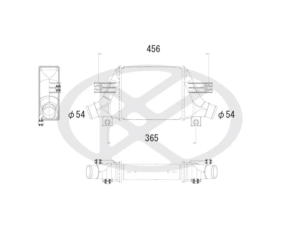Ladeluftkühler KOYORAD IA030134
