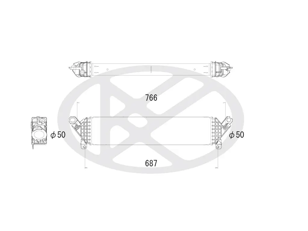 Ladeluftkühler KOYORAD IA060130