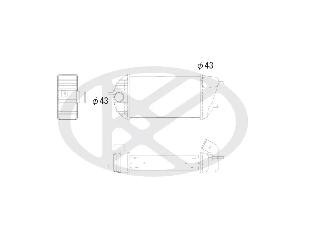 Ladeluftkühler KOYORAD IA100160