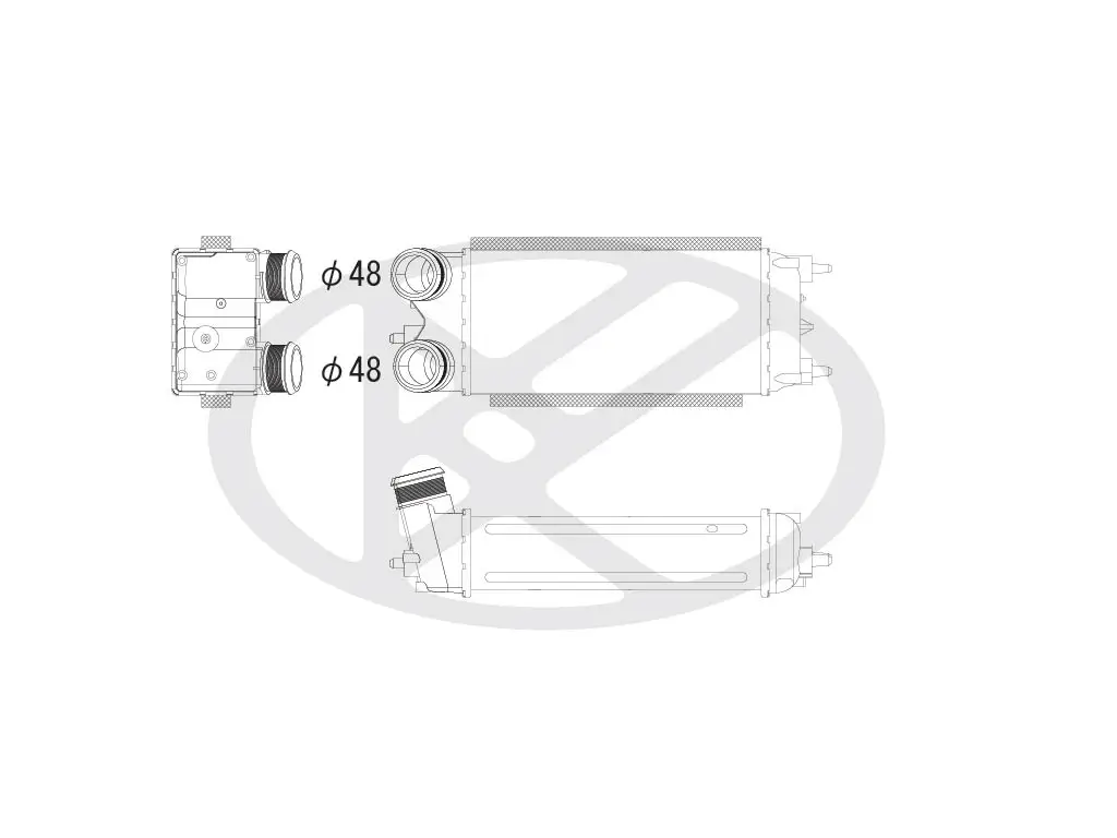 Ladeluftkühler KOYORAD IA320114