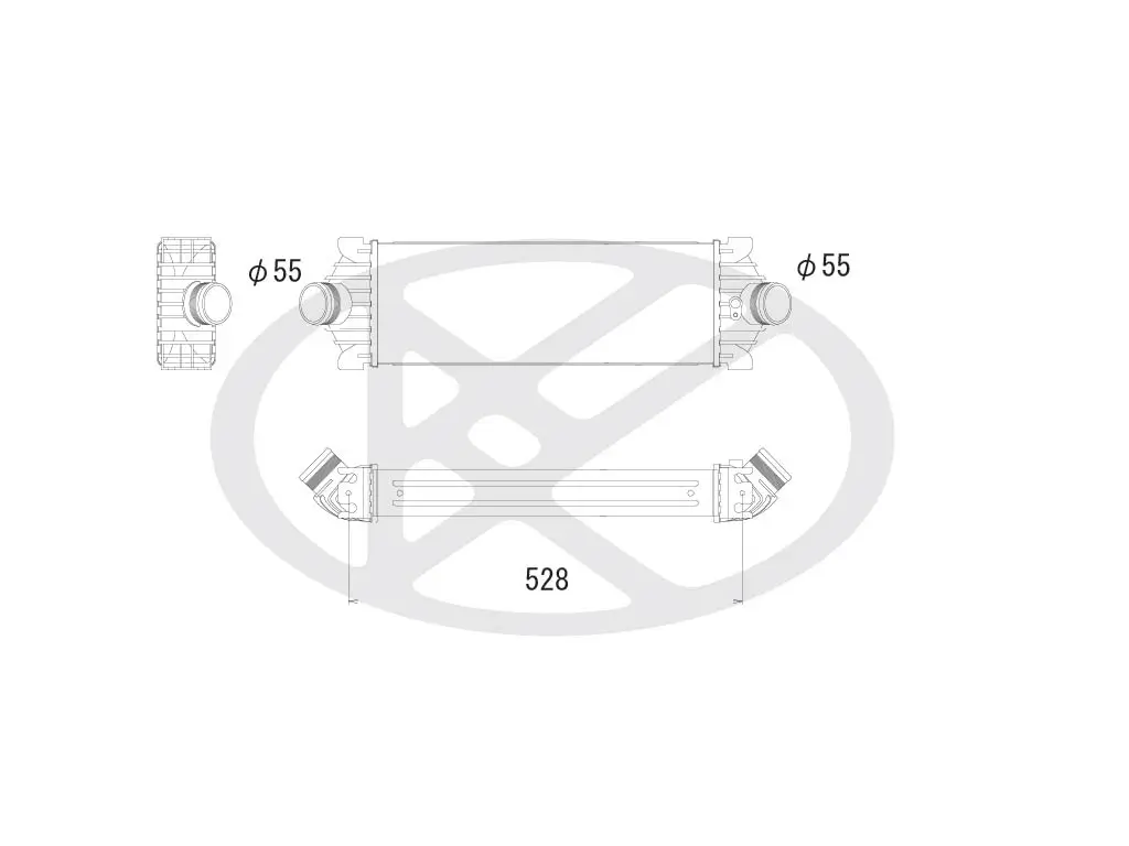 Ladeluftkühler KOYORAD IA320116