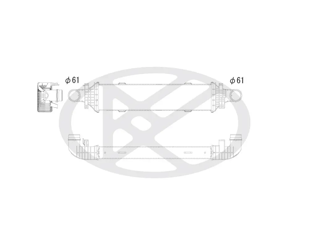Ladeluftkühler KOYORAD IA410131
