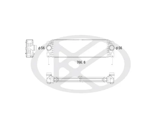 Ladeluftkühler KOYORAD IA410133 Bild Ladeluftkühler KOYORAD IA410133