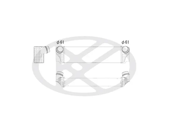 Ladeluftkühler KOYORAD IA420110 Bild Ladeluftkühler KOYORAD IA420110