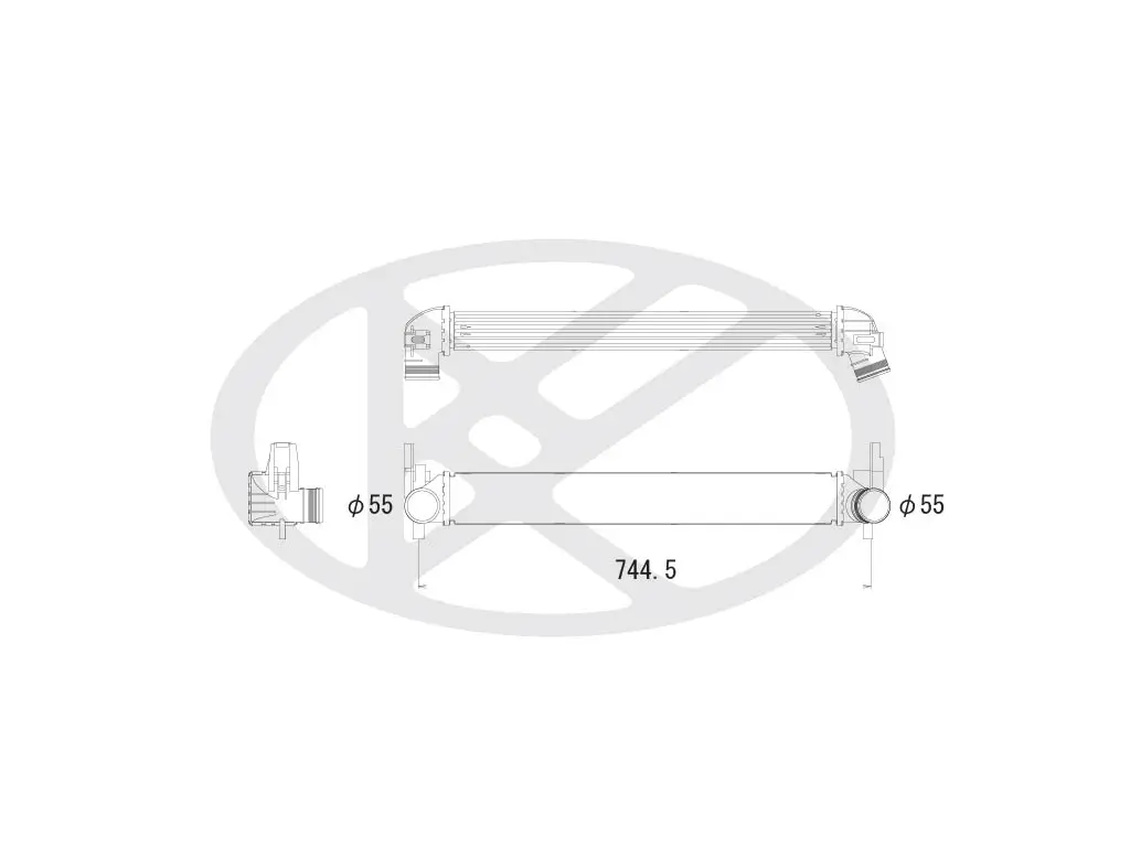 Ladeluftkühler KOYORAD IA450166