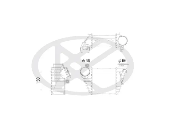 Ladeluftkühler KOYORAD IA450167 Bild Ladeluftkühler KOYORAD IA450167