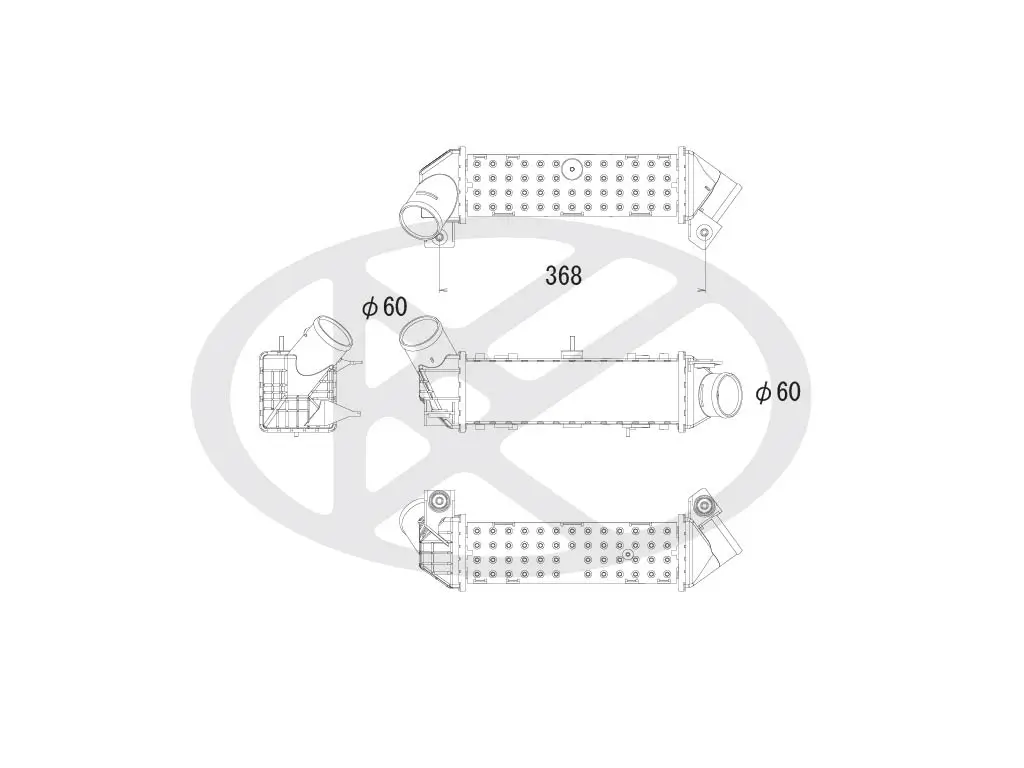 Ladeluftkühler KOYORAD IA450172