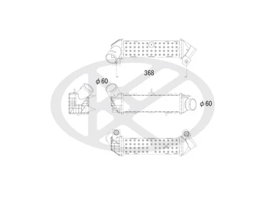Ladeluftkühler KOYORAD IA450172 Bild Ladeluftkühler KOYORAD IA450172
