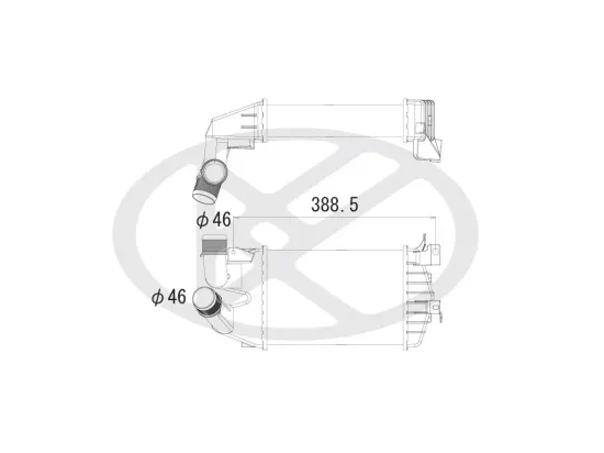 Ladeluftkühler KOYORAD IA460143 Bild Ladeluftkühler KOYORAD IA460143