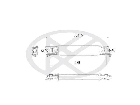 Ladeluftkühler KOYORAD IA460144 Bild Ladeluftkühler KOYORAD IA460144
