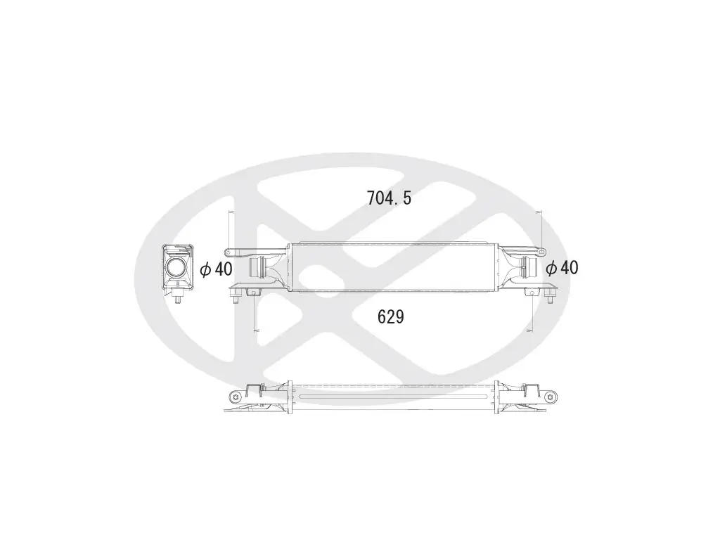 Ladeluftkühler KOYORAD IA460145
