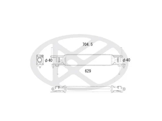 Ladeluftkühler KOYORAD IA460145 Bild Ladeluftkühler KOYORAD IA460145
