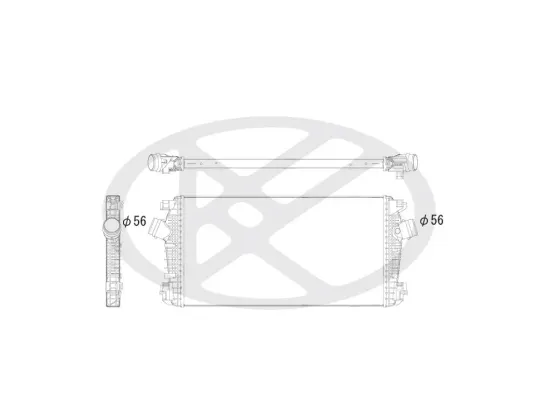 Ladeluftkühler KOYORAD IA460146 Bild Ladeluftkühler KOYORAD IA460146
