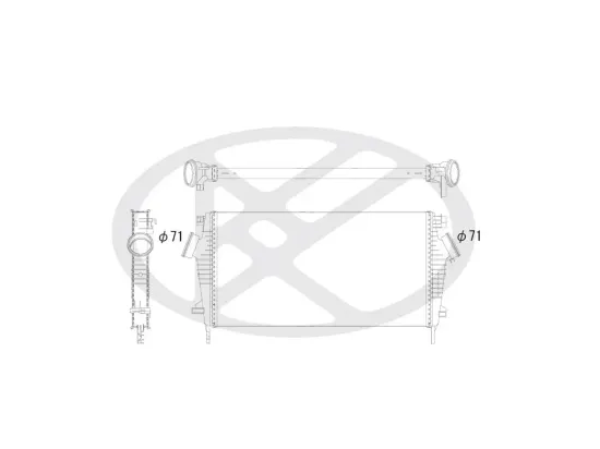 Ladeluftkühler KOYORAD IA460147 Bild Ladeluftkühler KOYORAD IA460147