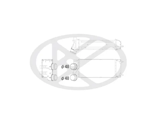Ladeluftkühler KOYORAD IA470148 Bild Ladeluftkühler KOYORAD IA470148
