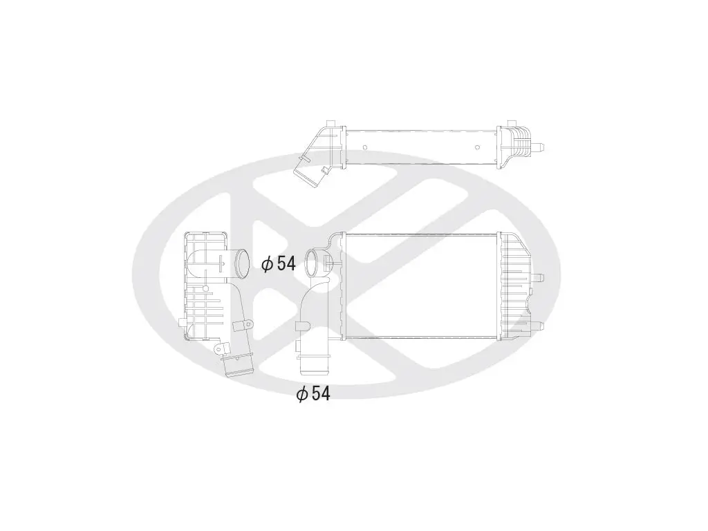 Ladeluftkühler KOYORAD IA470149
