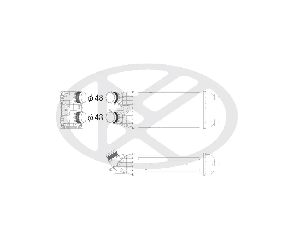 Ladeluftkühler KOYORAD IA470150