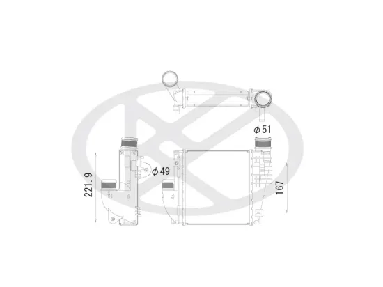 Ladeluftkühler KOYORAD IA470151 Bild Ladeluftkühler KOYORAD IA470151