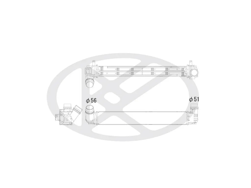 Ladeluftkühler KOYORAD IA490152