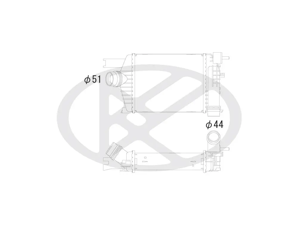 Ladeluftkühler KOYORAD IA490153