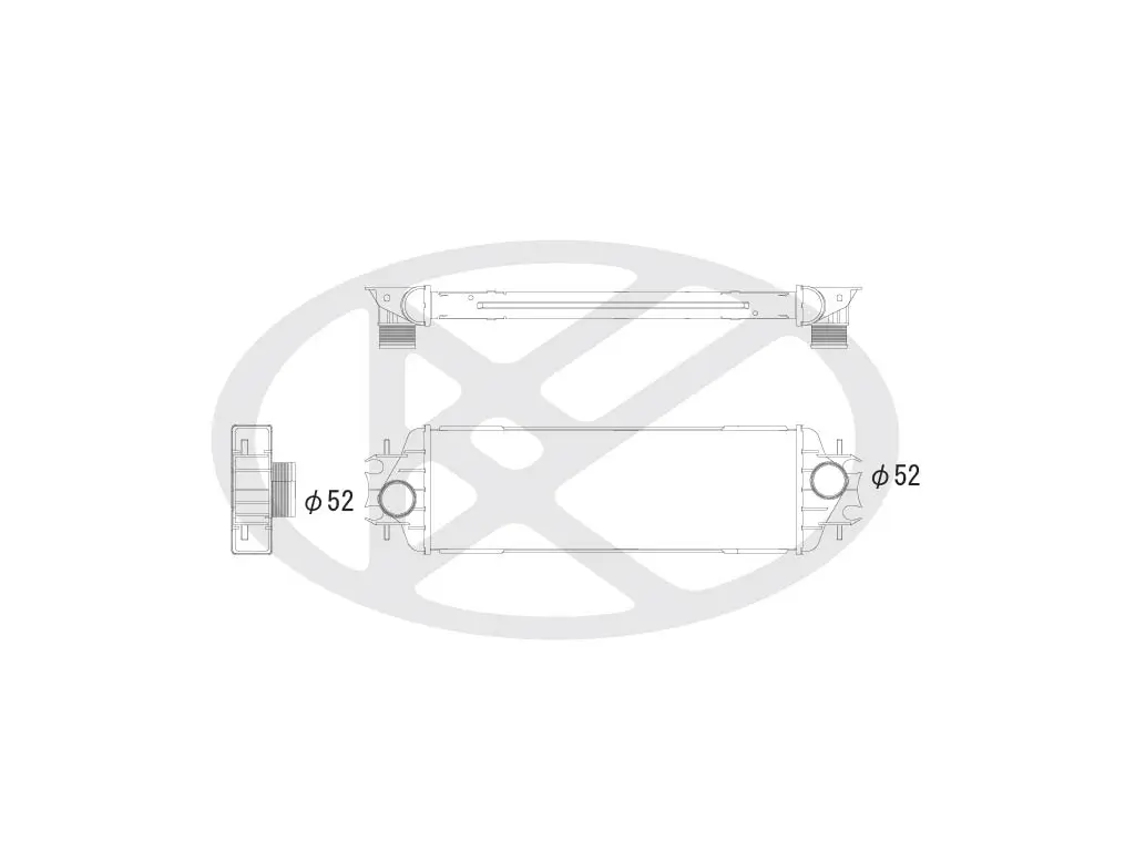 Ladeluftkühler KOYORAD IA490157
