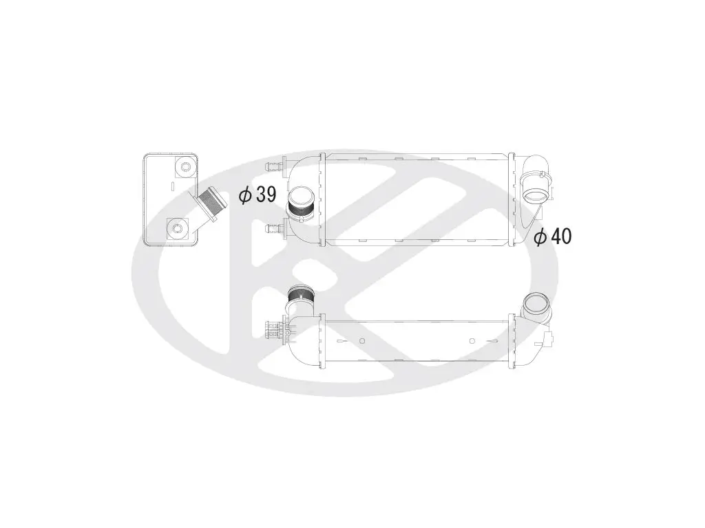 Ladeluftkühler KOYORAD IA510111