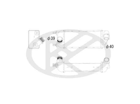 Ladeluftkühler KOYORAD IA510111 Bild Ladeluftkühler KOYORAD IA510111