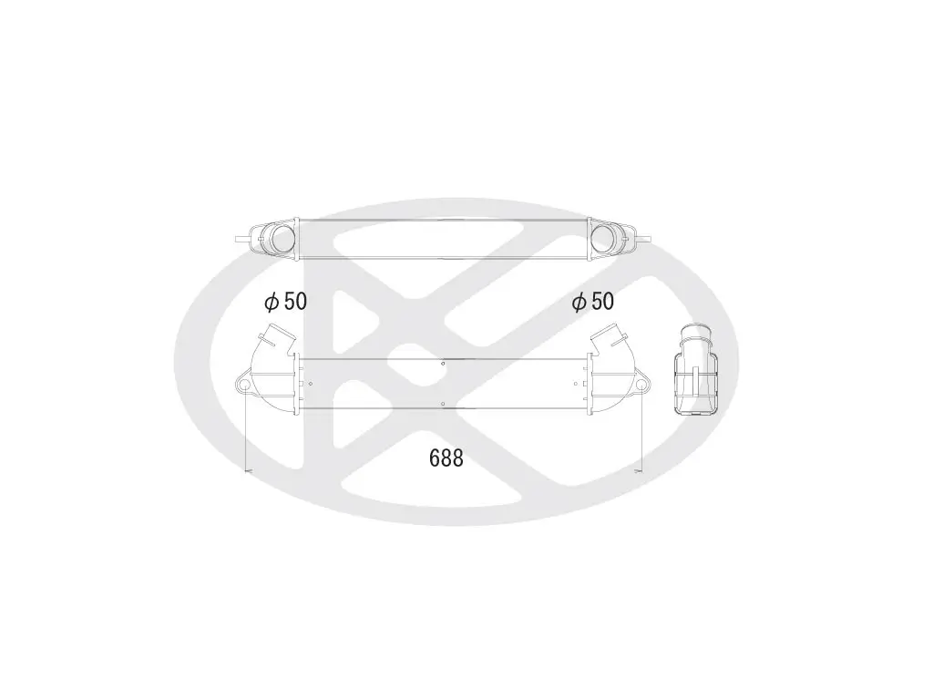 Ladeluftkühler KOYORAD IA510112