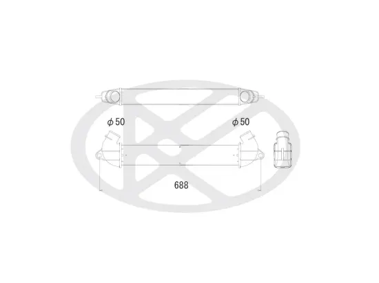 Ladeluftkühler KOYORAD IA510112 Bild Ladeluftkühler KOYORAD IA510112