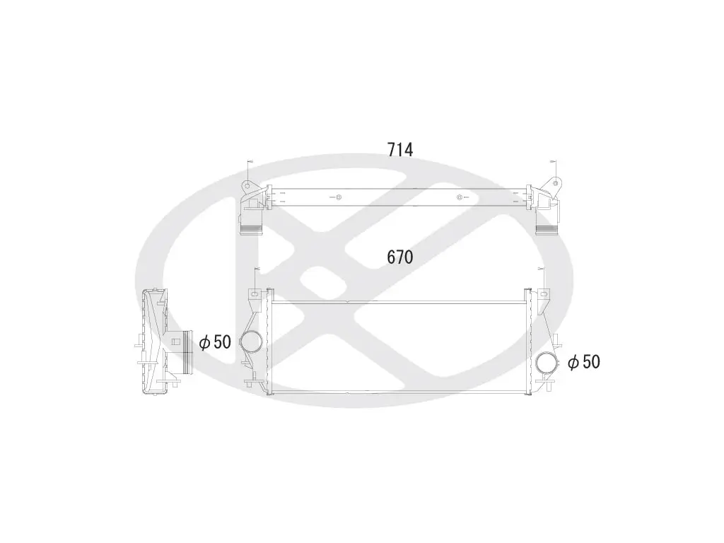 Ladeluftkühler KOYORAD IA610129