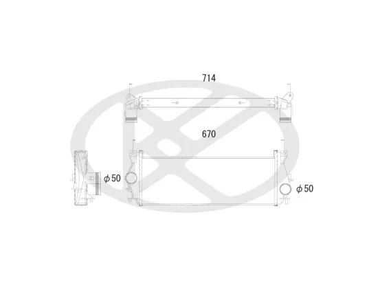 Ladeluftkühler KOYORAD IA610129 Bild Ladeluftkühler KOYORAD IA610129