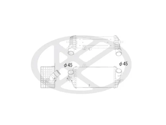 Ladeluftkühler KOYORAD IA810123 Bild Ladeluftkühler KOYORAD IA810123
