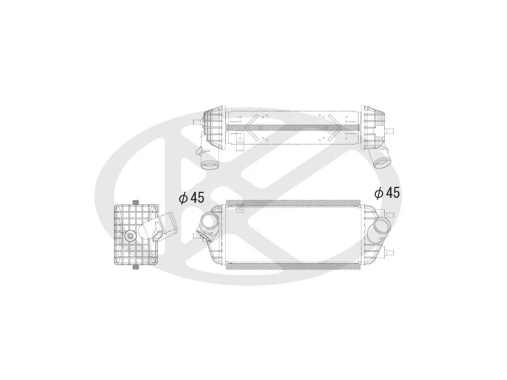 Ladeluftkühler KOYORAD IA810126