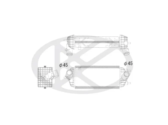 Ladeluftkühler KOYORAD IA810126 Bild Ladeluftkühler KOYORAD IA810126