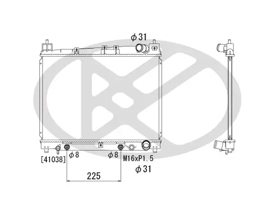 Kühler, Motorkühlung KOYORAD PL010863 Bild Kühler, Motorkühlung KOYORAD PL010863