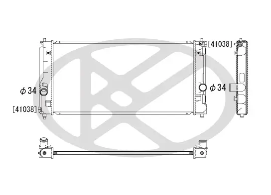 Kühler, Motorkühlung KOYORAD PL010929 Bild Kühler, Motorkühlung KOYORAD PL010929