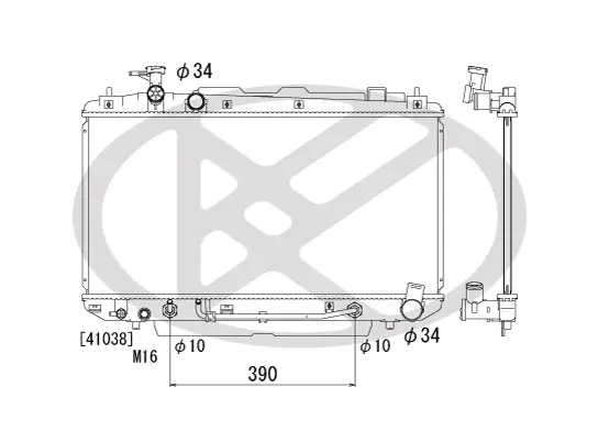 Kühler, Motorkühlung KOYORAD PL010984 Bild Kühler, Motorkühlung KOYORAD PL010984
